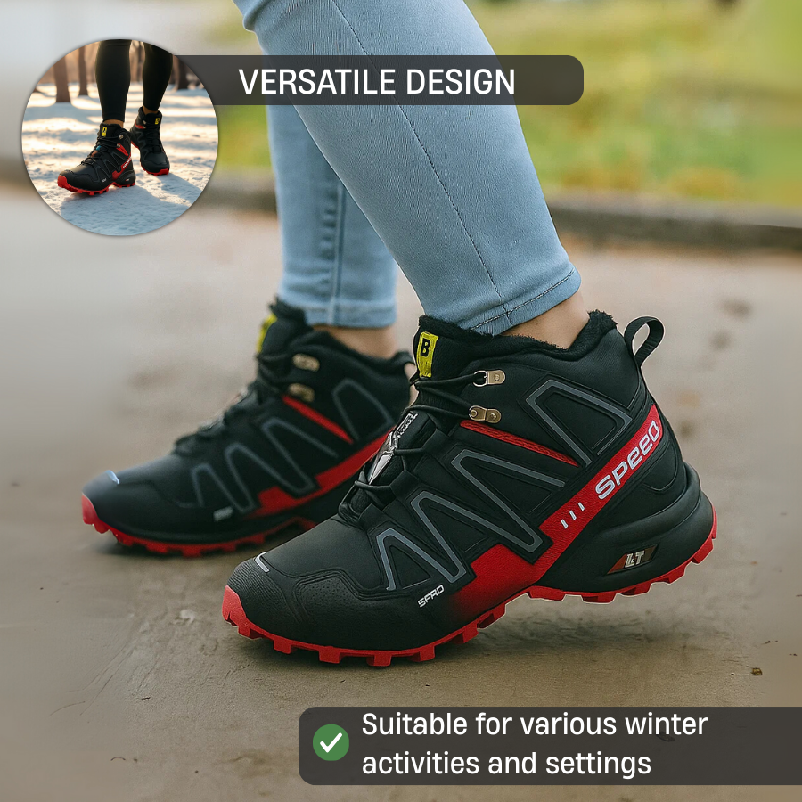 Blotcha Orthopedic Hiking Boots for Men & Women - Waterproof Thermal Plush Lining