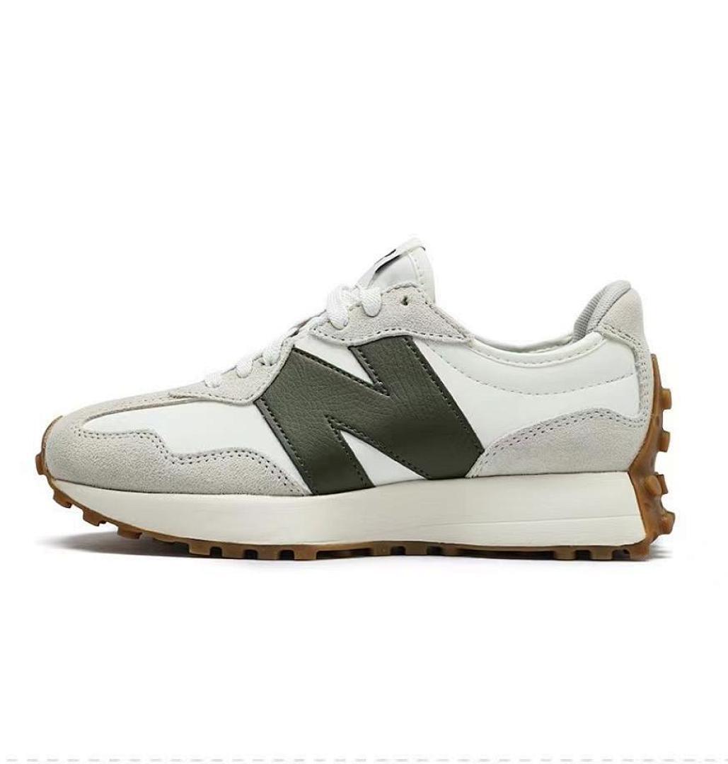 New Balance 327 MS327FE Sea Salt Deep Olive Rain Cloud Off-White Khaki Gum Sole Lifestyle Sneakers Men's Women's Casual Shoes