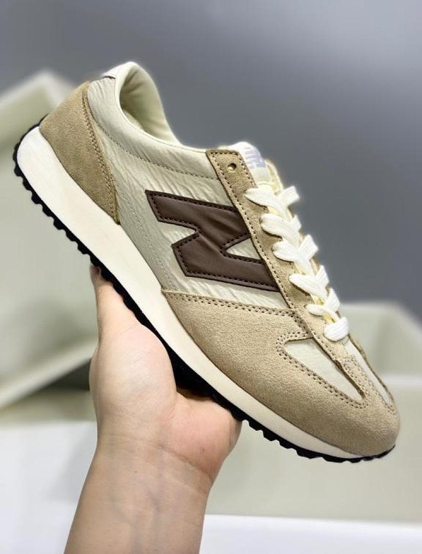 New Balance U420 Cream Tan Taupe Retro Lifestyle Sneakers