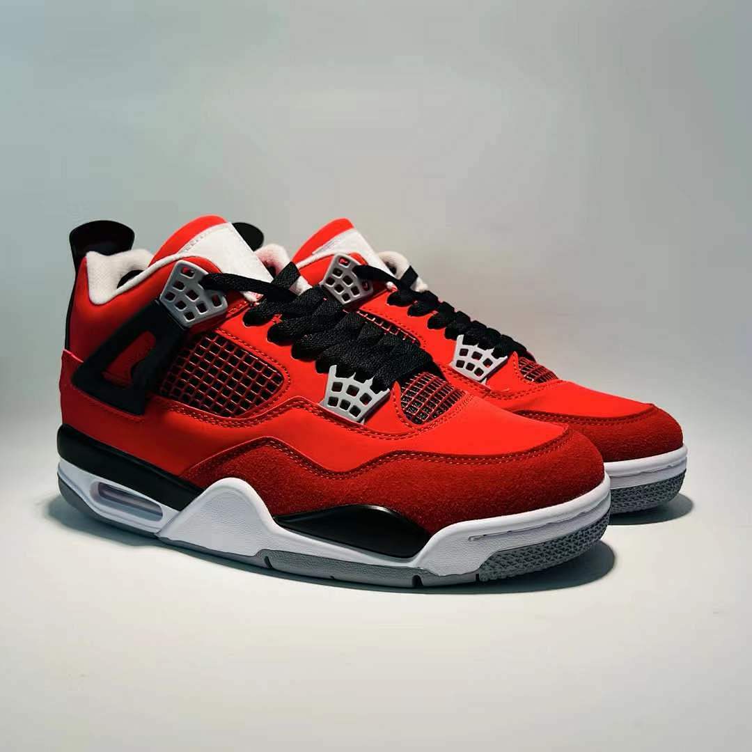 Air Jordan 4 Retro Red Thunder Crimson Black White CT8527-016 Men's Sneakers
