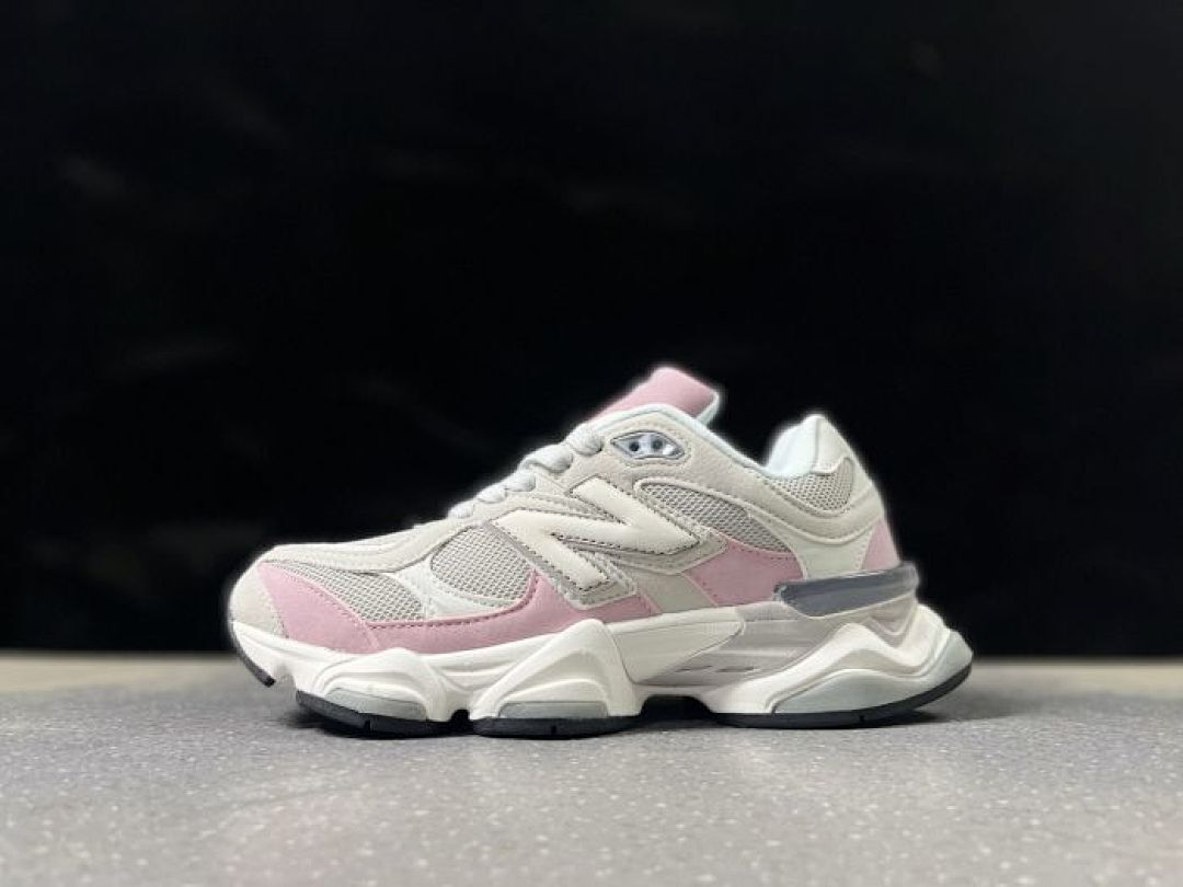New Balance 9060 Sea Salt Pink U9060MAC Women's Lifestyle Chunky Trainers Sneakers | White & Pink Retro Athletic Shoes