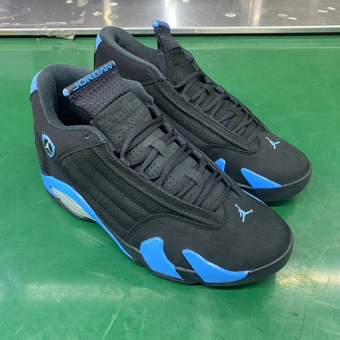 Air Jordan 14 Retro "Varsity Royal" Black Royal Blue Metallic Silver 311818-041 Men's Sneakers