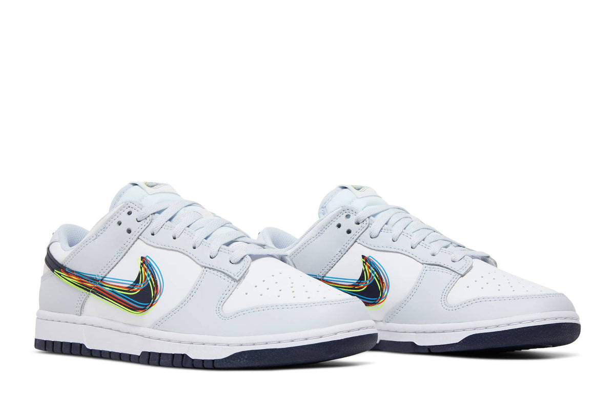 Nike Dunk Low 3D Swoosh White Grey Navy DV6482-100