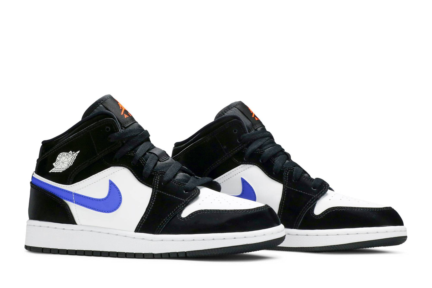 ( Grade School ) Air Jordan 1 Mid ‘Black Racer Blue’ 554725-084