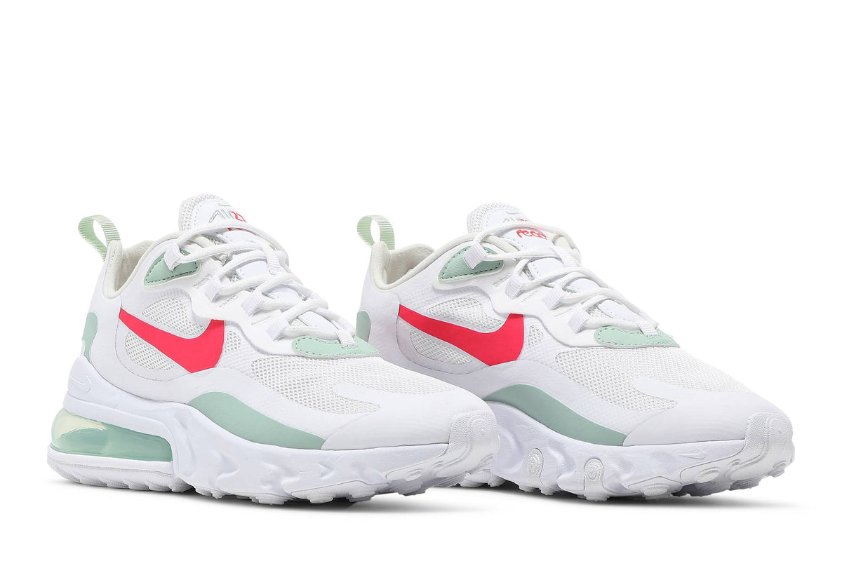 ( Women ) Nike Air Max 270 React White Pistachio Crimson CV3025-100