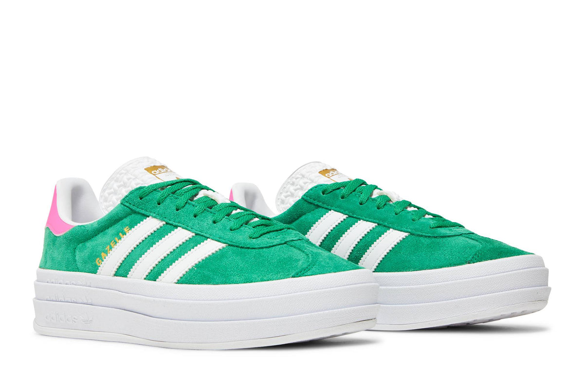 ( Women ) Adidas Gazelle Bold Green Lucid Pink IG3136