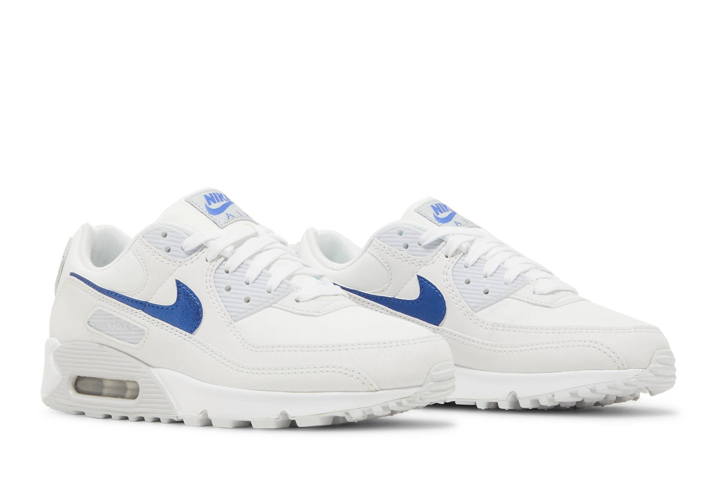 ( Women ) Nike Air Max 90 ‘White Metallic Blue’ DX0115-100