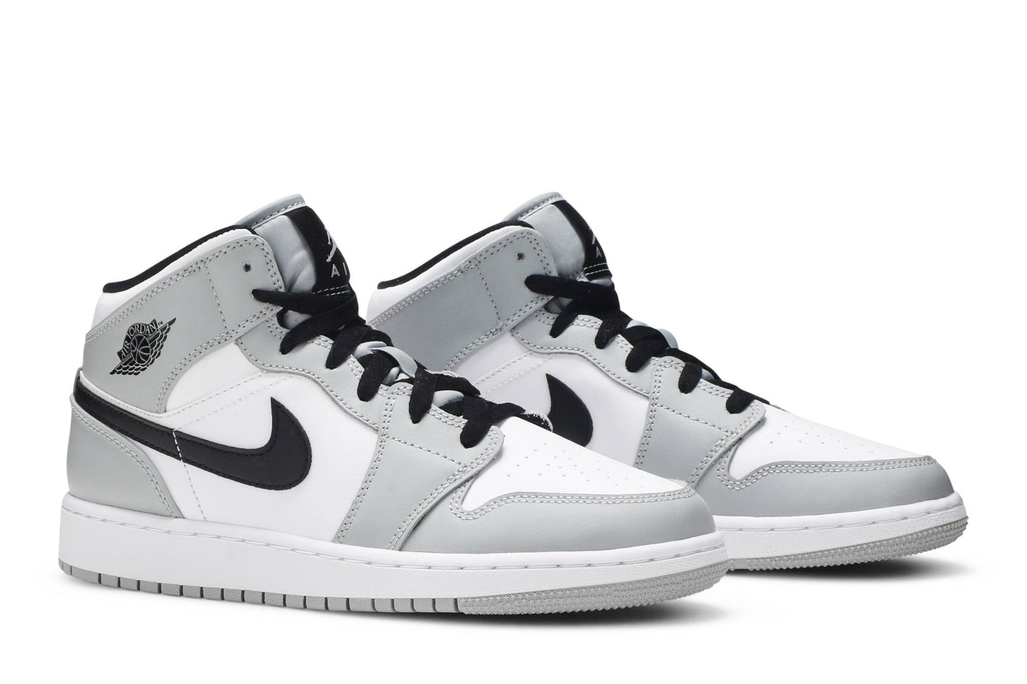 ( Grade School ) Air Jordan 1 Mid ‘Light Smoke Grey’ 554725-092