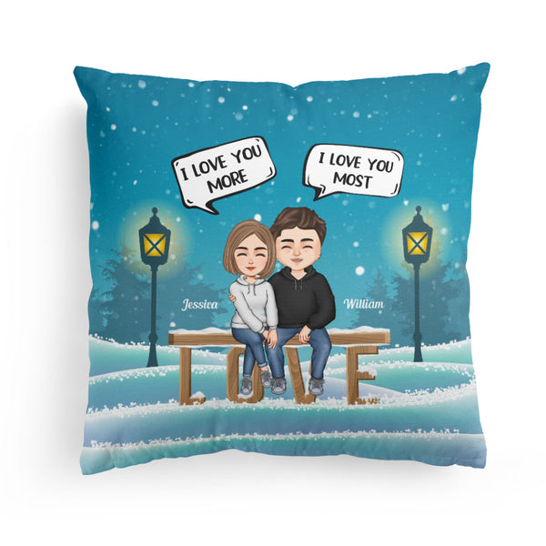 I Love You Forever – Personalized Pillow – Christmas, Anniversary Gift For Couple, Husband, Wife, Boyfriend, Girlfriend