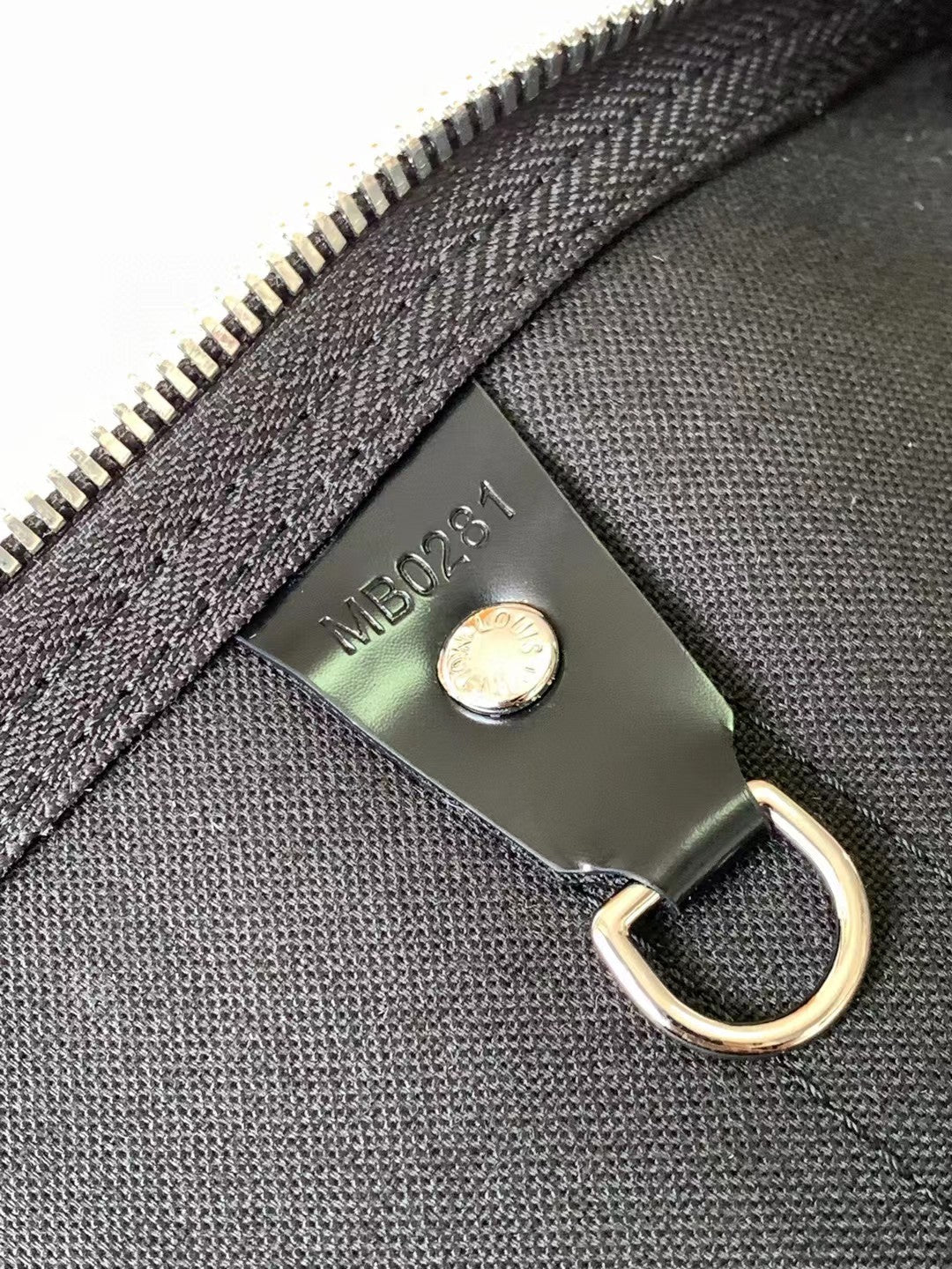 Louis Vuitton Grey Checkerboard Travel Duffle Bag with Leather Trim