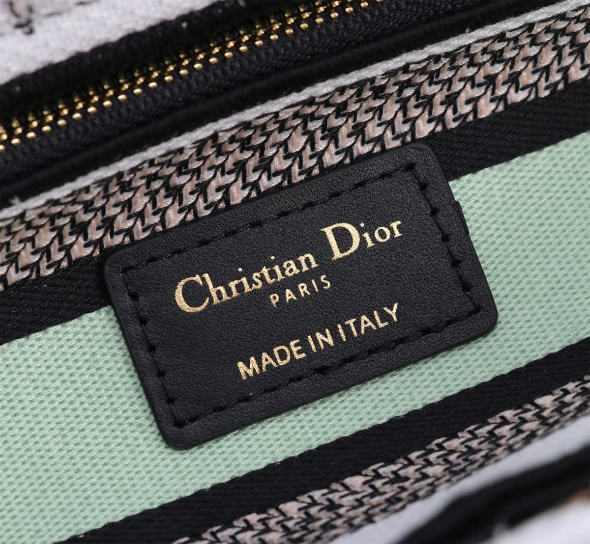 Christian Dior Lady D-Lite Medium Butterfly Embroidered Handbag - White/Multicolor