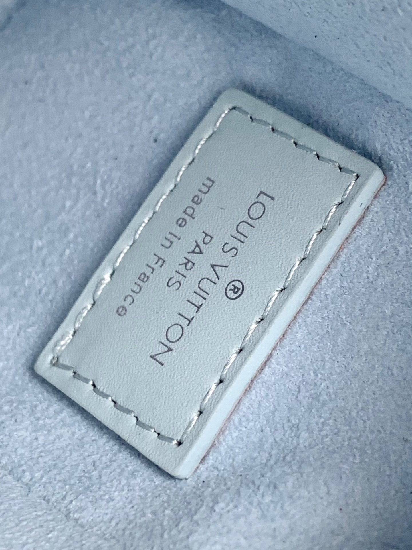 Louis Vuitton Pastel Blue Leather Trunk Crossbody Bag with Silver Hardware
