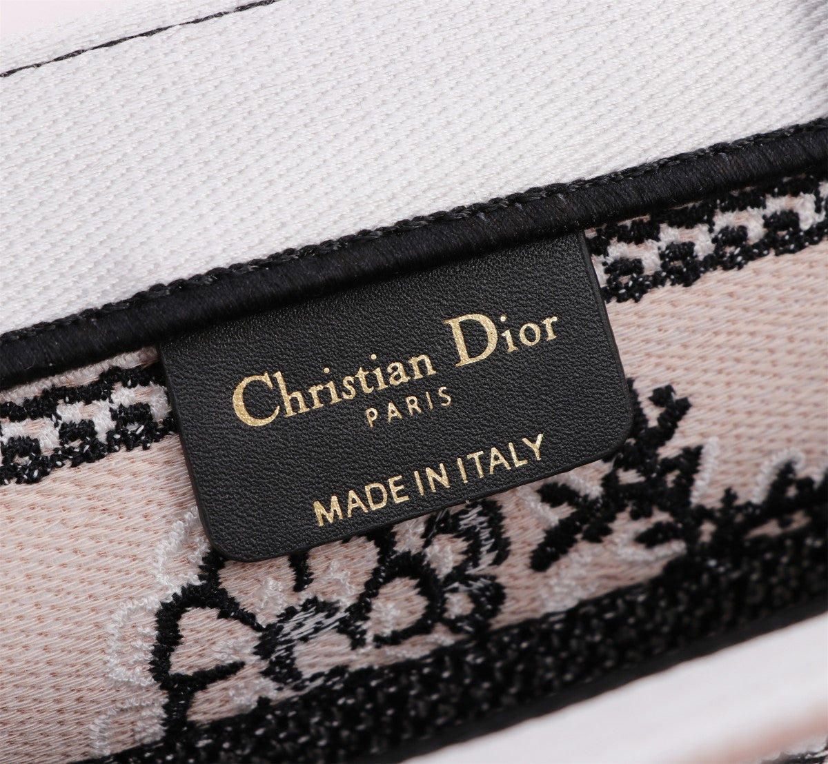 Christian Dior Small Book Tote with Butterfly Motif - Pink and Black