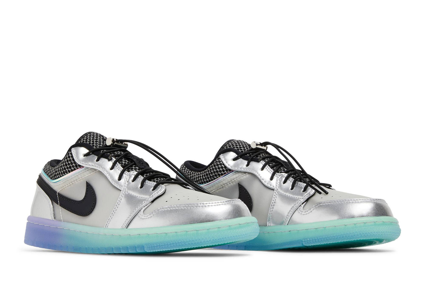 ( Women ) Air Jordan 1 Low SE ‘Metallic Silver Gradient’ DJ5199-109