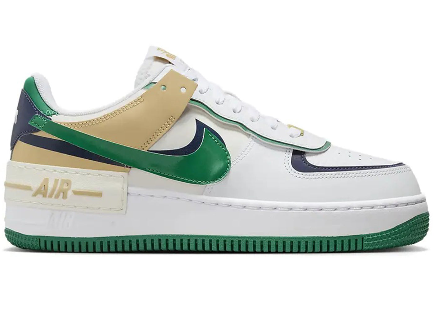 ( Women ) Nike Air Force 1 Shadow ‘White Malachite Sesame’ DZ1847-102