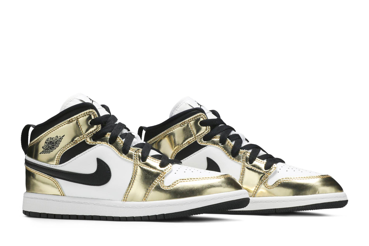 ( Grade School ) Air Jordan 1 Mid SE ‘Metallic Gold’ DC1420-700