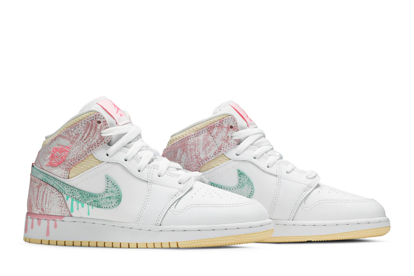 ( Grade School ) Air Jordan 1 Mid SE ‘Ice Cream’ DD1666-100