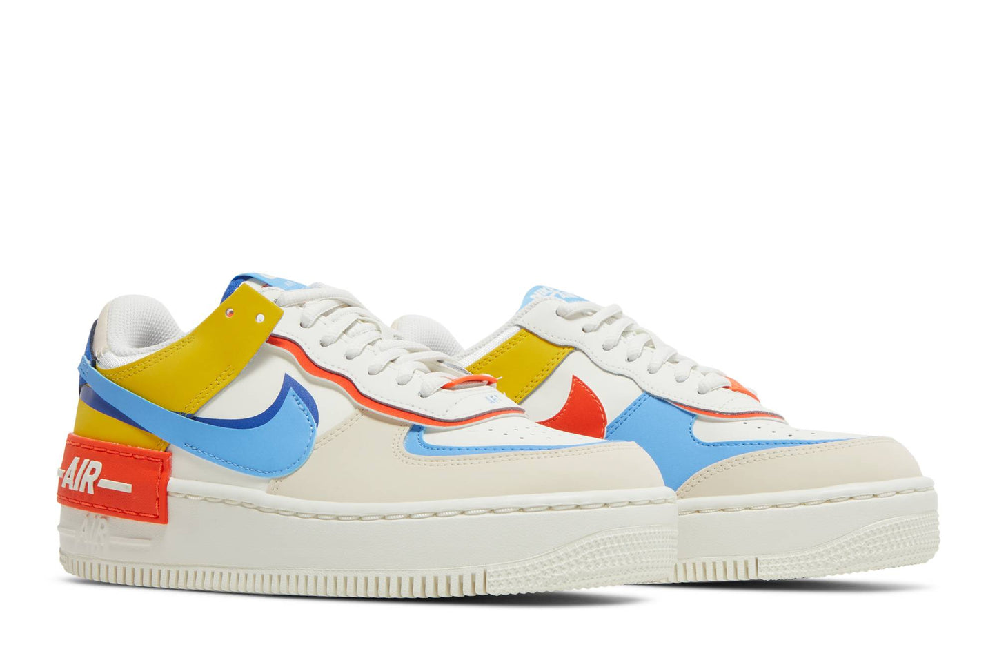 ( Women ) Nike Air Force 1 Low Shadow ‘Sail Game Royal Rush Orange University Blue’ CI0919-115