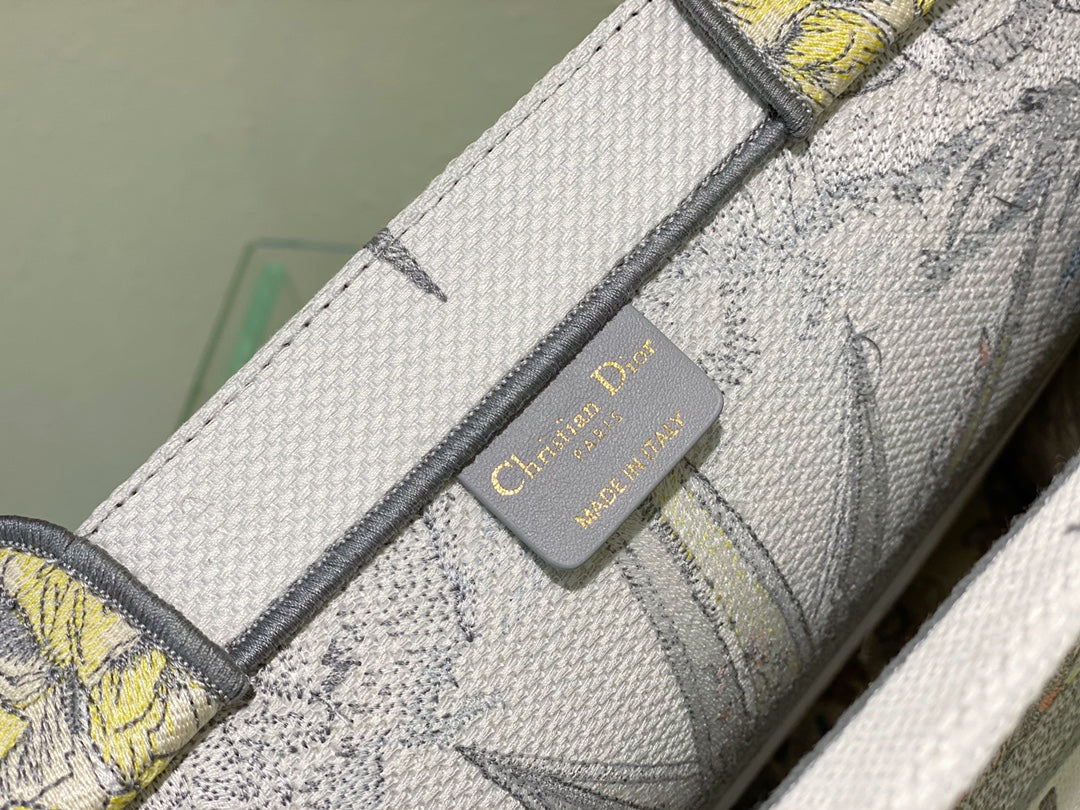 Christian Dior Large Book Tote Multicolored Zodiac Constellation Embroidery Bag