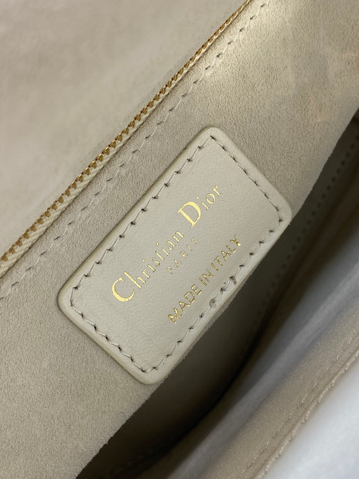 Christian Dior Lady Dior My ABCDior Bag - Latte Cannage Lambskin