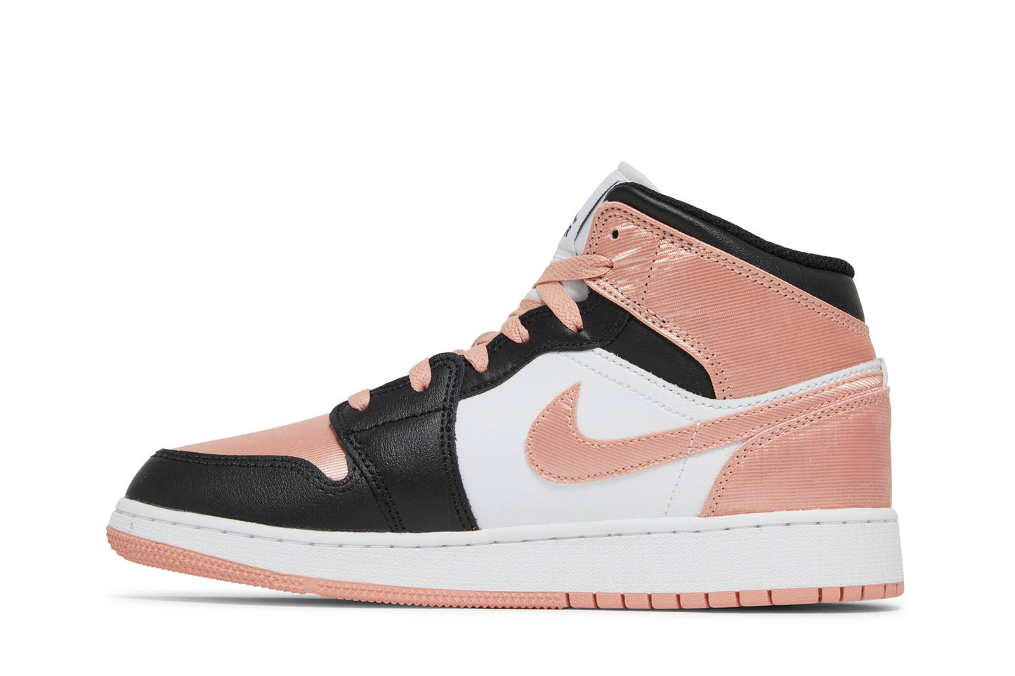 ( Grade School ) Air Jordan 1 Mid ‘White Light Madder Root’ DM9077-108