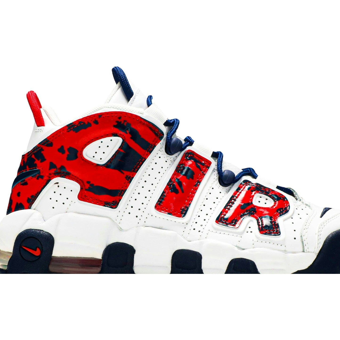 ( Grade School ) Nike Air More Uptempo ‘White Blue Red Camo’ CZ7885-100