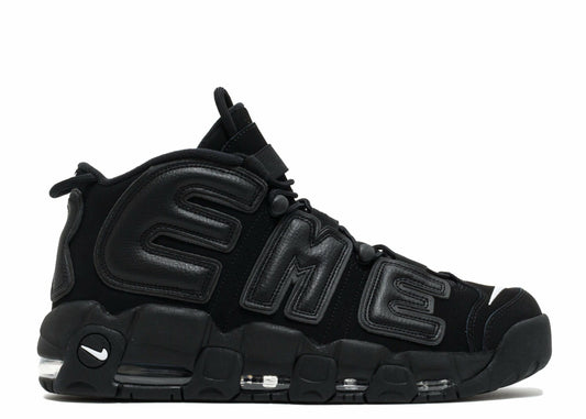Nike Supreme X Air More Uptempo ‘Black’ Revered Footwear