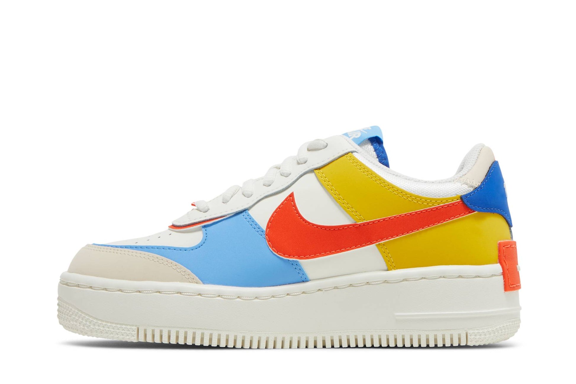 ( Women ) Nike Air Force 1 Low Shadow ‘Sail Game Royal Rush Orange University Blue’ CI0919-115