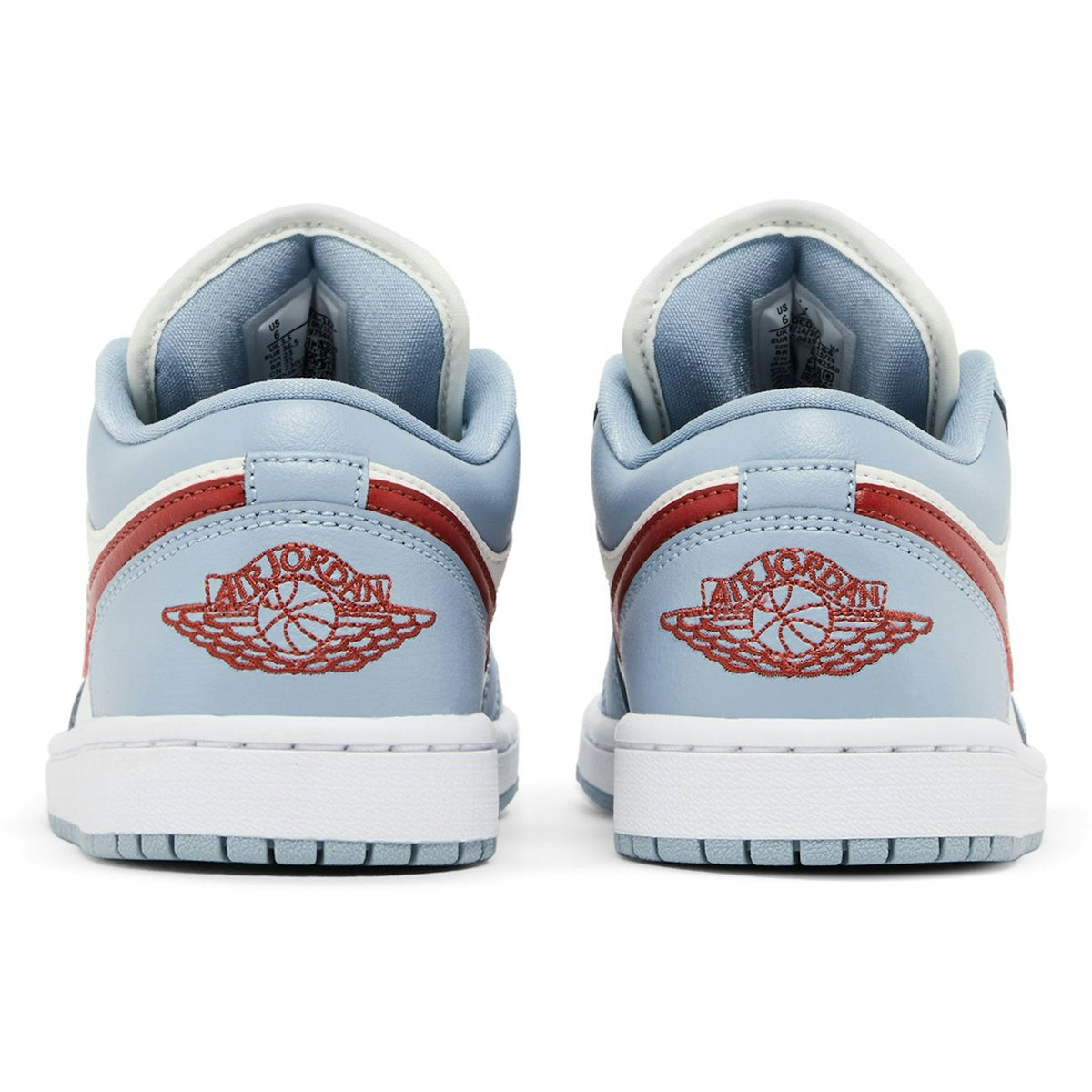 ( Women ) Air Jordan 1 Low Blue Whisper Dune Red DC0774-164