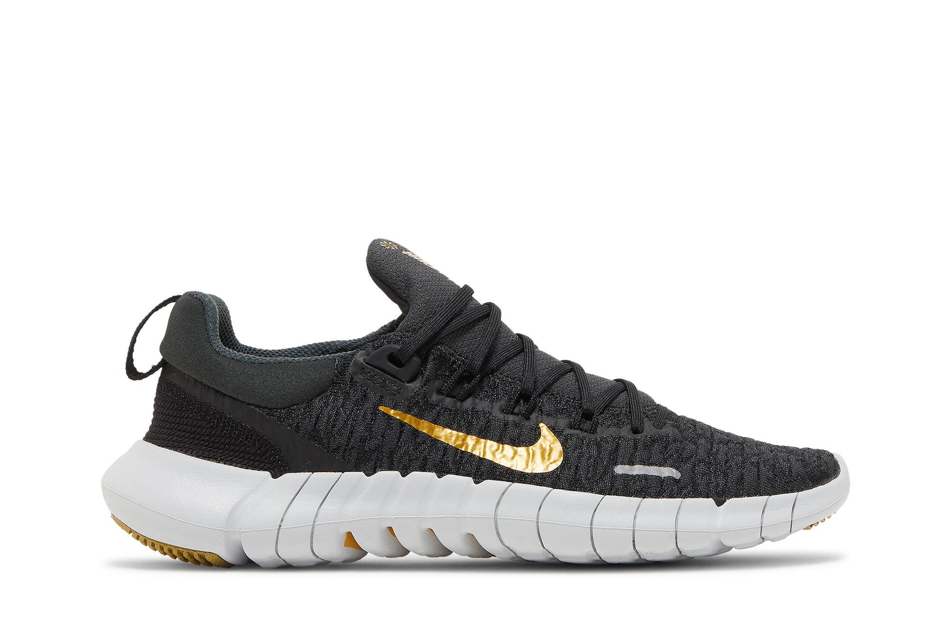 ( Women ) Nike Free Run 5.0 Next Nature ‘Dark Smoke Grey Metallic Gold Coin’ CZ1891-005