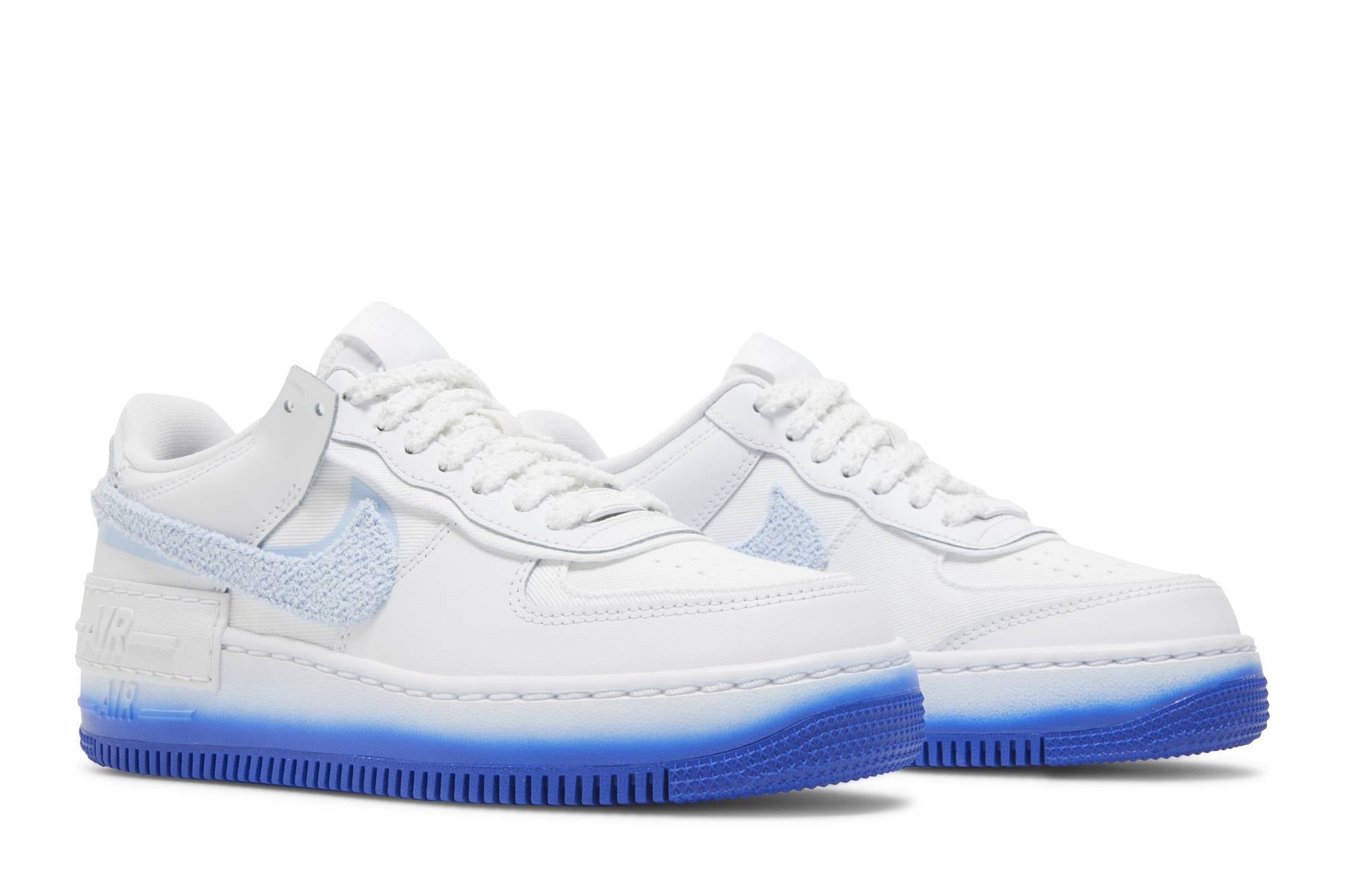 ( Women ) Nike Air Force 1 Shadow ‘Chenille Swoosh – Blue Tint’ FJ4567-100