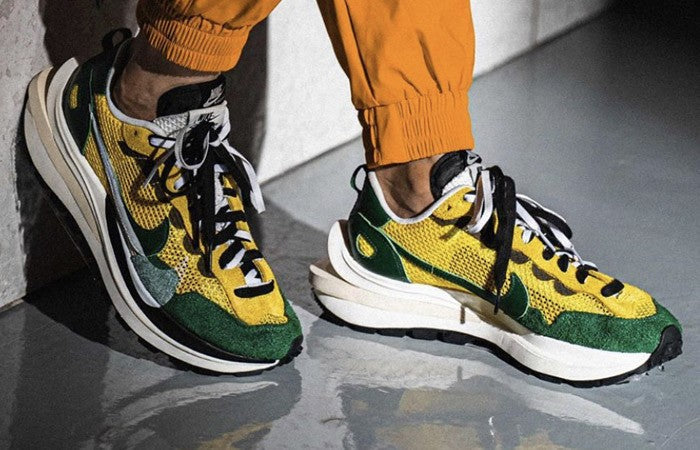 Sacai X Nike VaporWaffle Tour Yellow Stadium Green