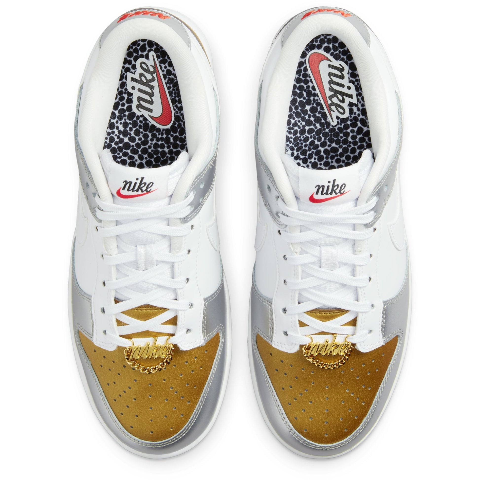 ( Women ) Nike Dunk Low SE ‘White Metallic Gold Silver’ DH4403-700