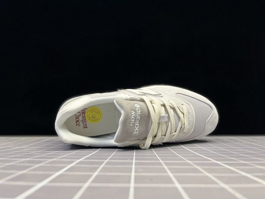 New Balance 574 Legacy Light Grey White Cream Suede Mesh ENCAP Lifestyle Sneakers