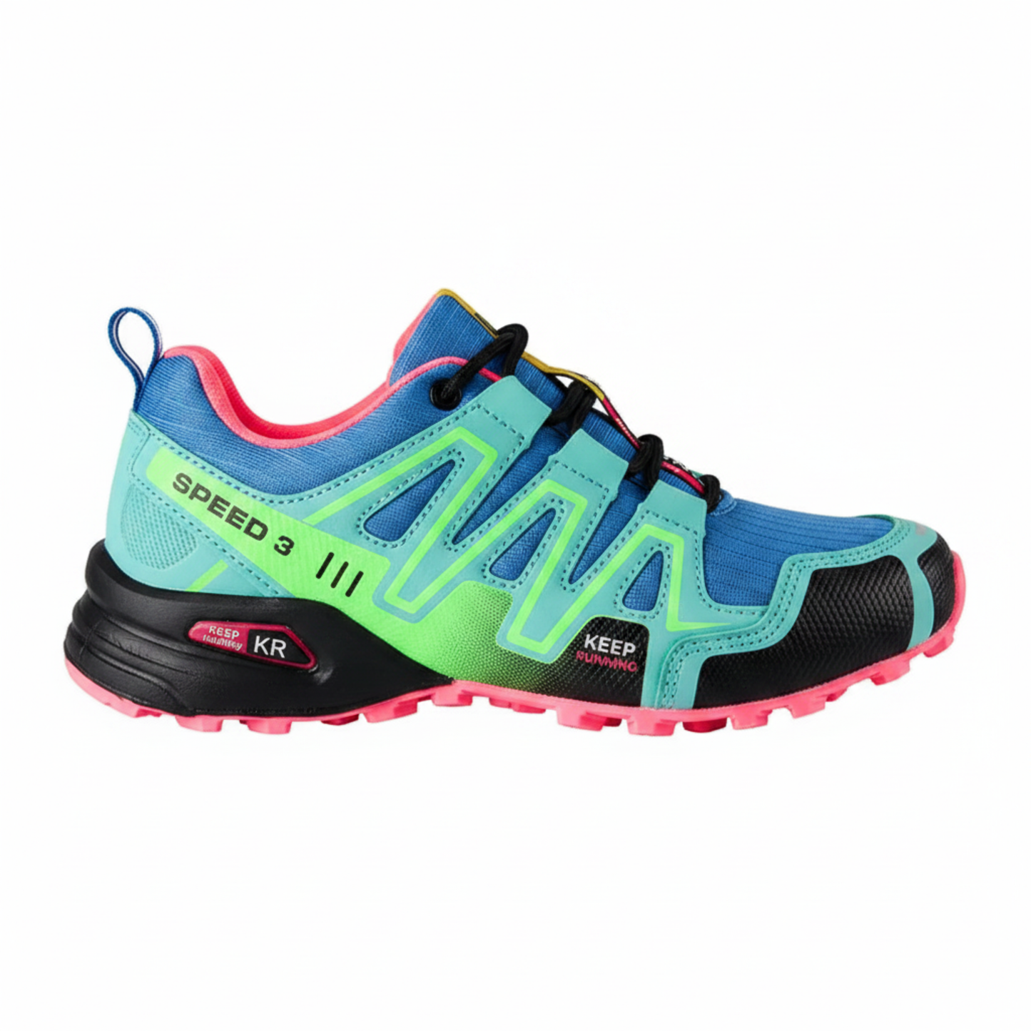 Blotcha Orthopedic Waterproof Hiking Shoes for Men & Women, Orange Black Speed 3 Walking Sneakers