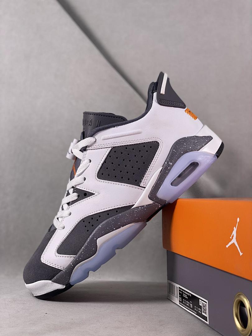 Nike Air Jordan 6 Low PSG Paris Saint-Germain Arctic Grey White Infrared 23 Men's Sneakers DR0151-107