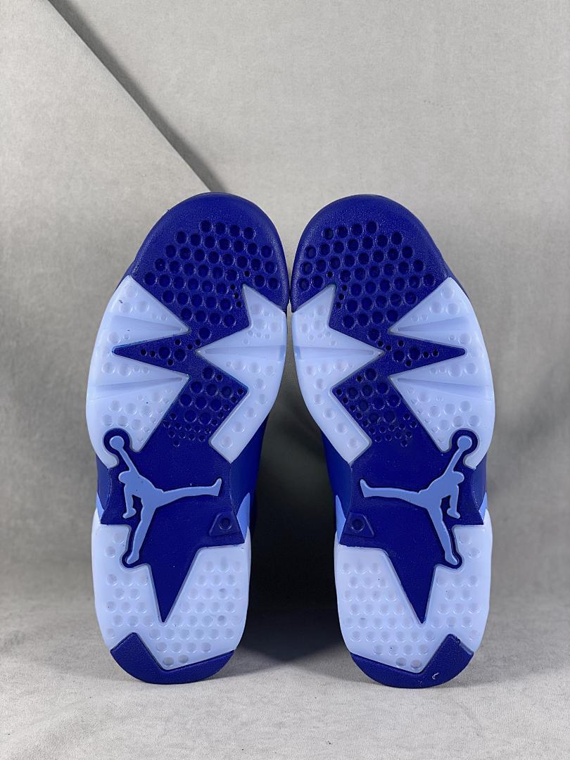 Air Jordan 6 Retro Royal Blue Suede '57' Omega Psi Phi PE Men's Basketball Shoes