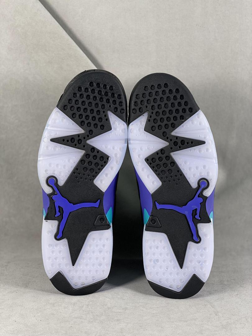 Air Jordan 6 Retro "Aqua" Black Bright Concord Aquatone Men's Sneakers CT8529-004