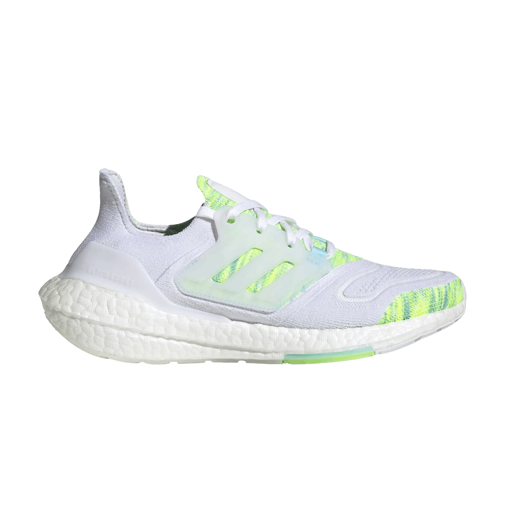 ( Women ) Adidas UltraBoost 22 'White Bliss Blue Yellow' GX5926
