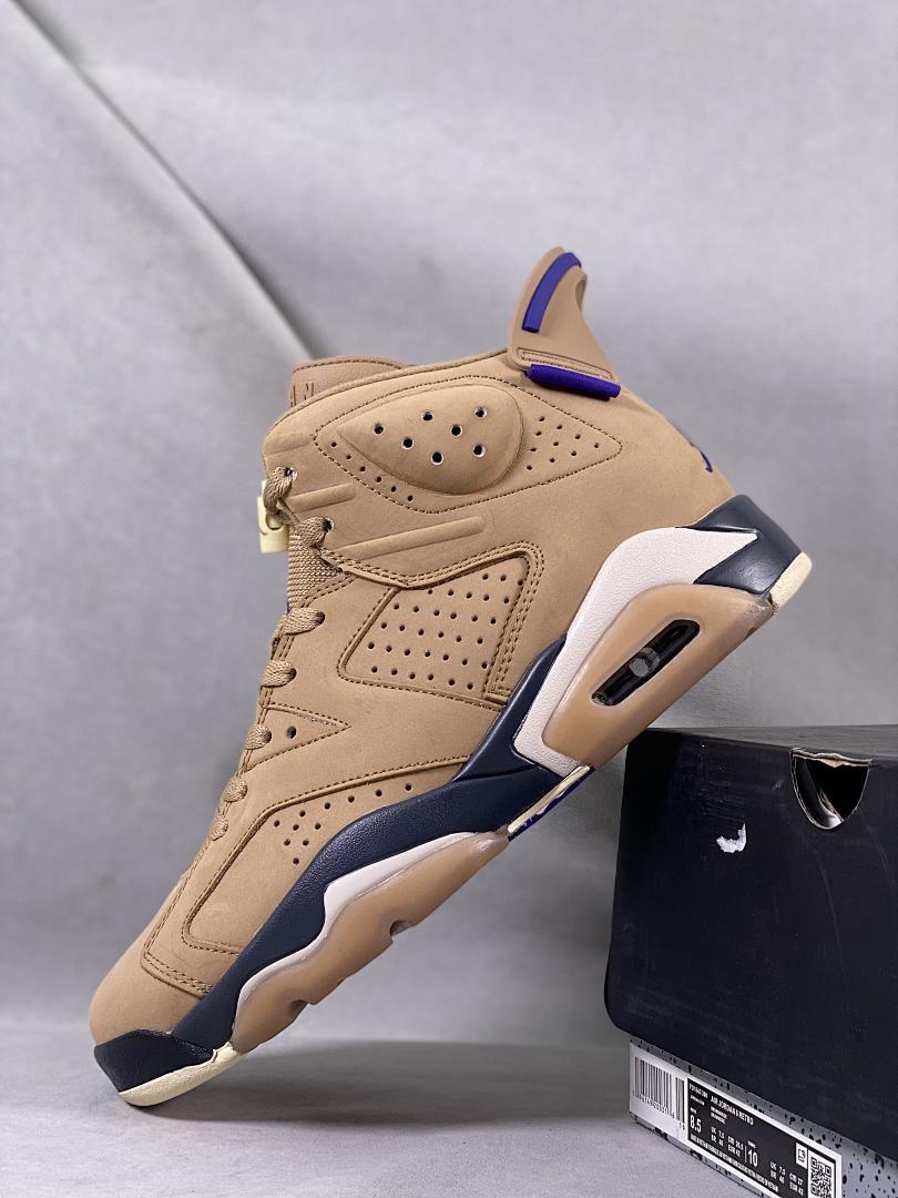 Travis Scott x Air Jordan 6 Retro SP 'British Khaki' Men's Sneakers DH0690-200 - Limited Edition Designer Collaboration Basketball Shoes