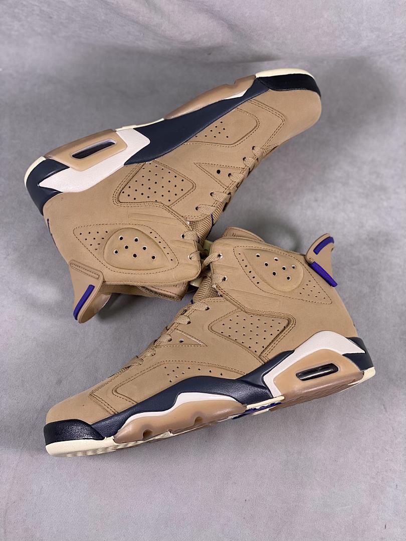 Travis Scott x Air Jordan 6 Retro SP 'British Khaki' Men's Sneakers DH0690-200 - Limited Edition Designer Collaboration Basketball Shoes