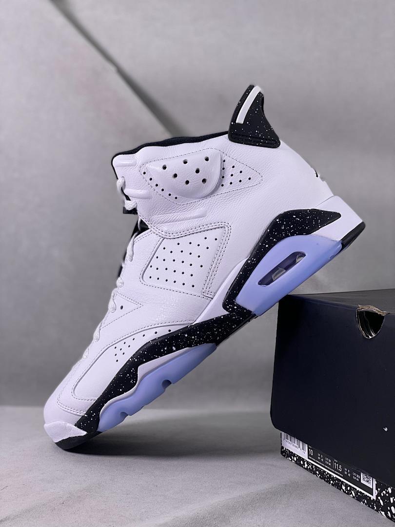 Nike Air Jordan 6 Retro White Black CT8529-100 Men's Basketball Sneakers Shoes (Oreo)
