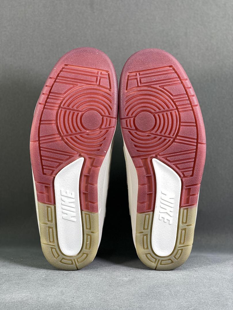 Air Jordan 2 Low "Year of the Dragon" FV5036-111 White Burgundy Embroidered Dragon Sneakers Men's Women's Chinese New Year Limited Edition