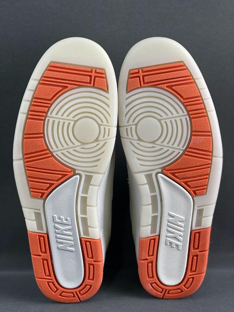 Air Jordan 2 Retro Low Craft Sail Safety Orange DX4401-118 Men's Sneakers