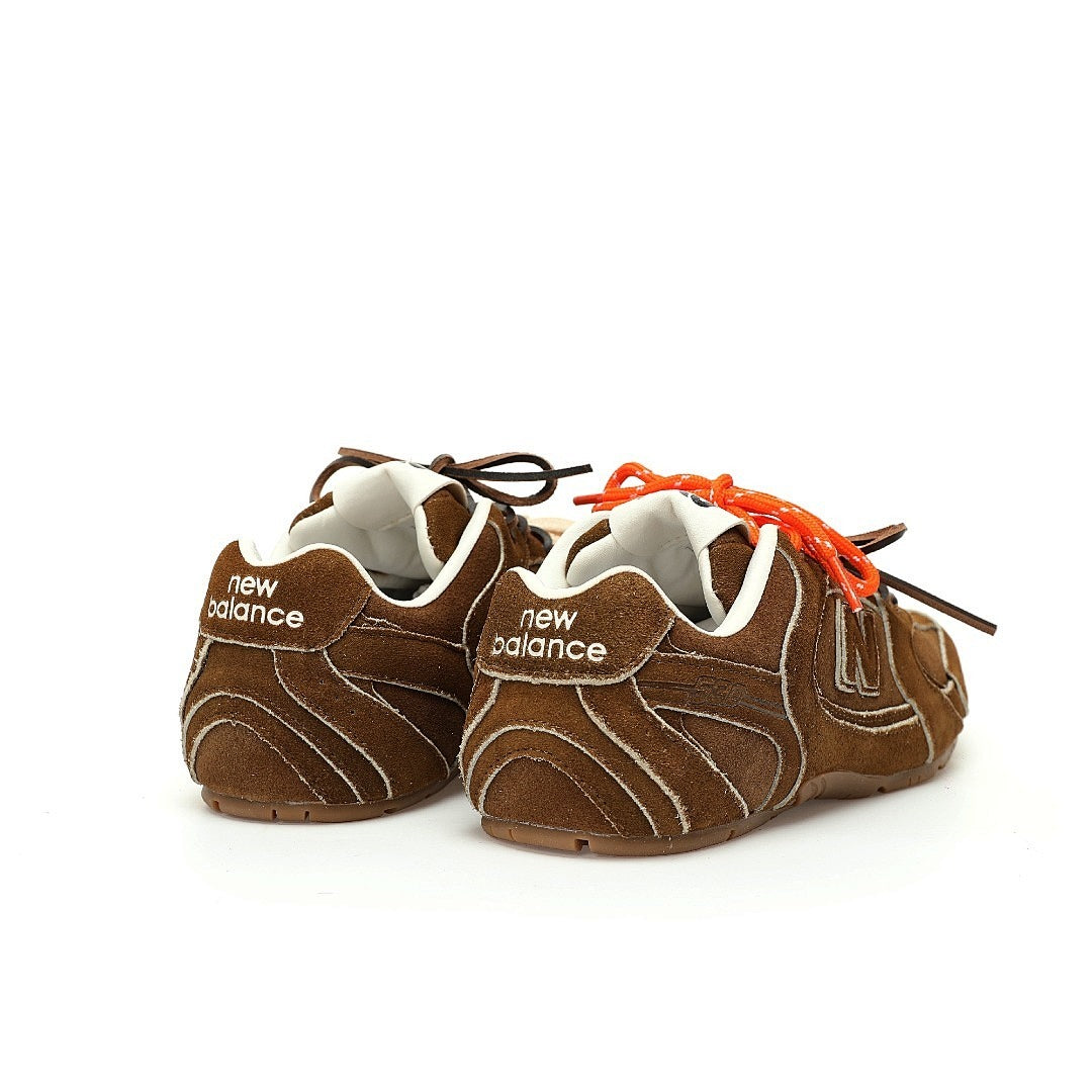New Balance x AURALEE 860v2 Brown ML860AL2 Men's Running Shoes Suede Distressed Sneakers