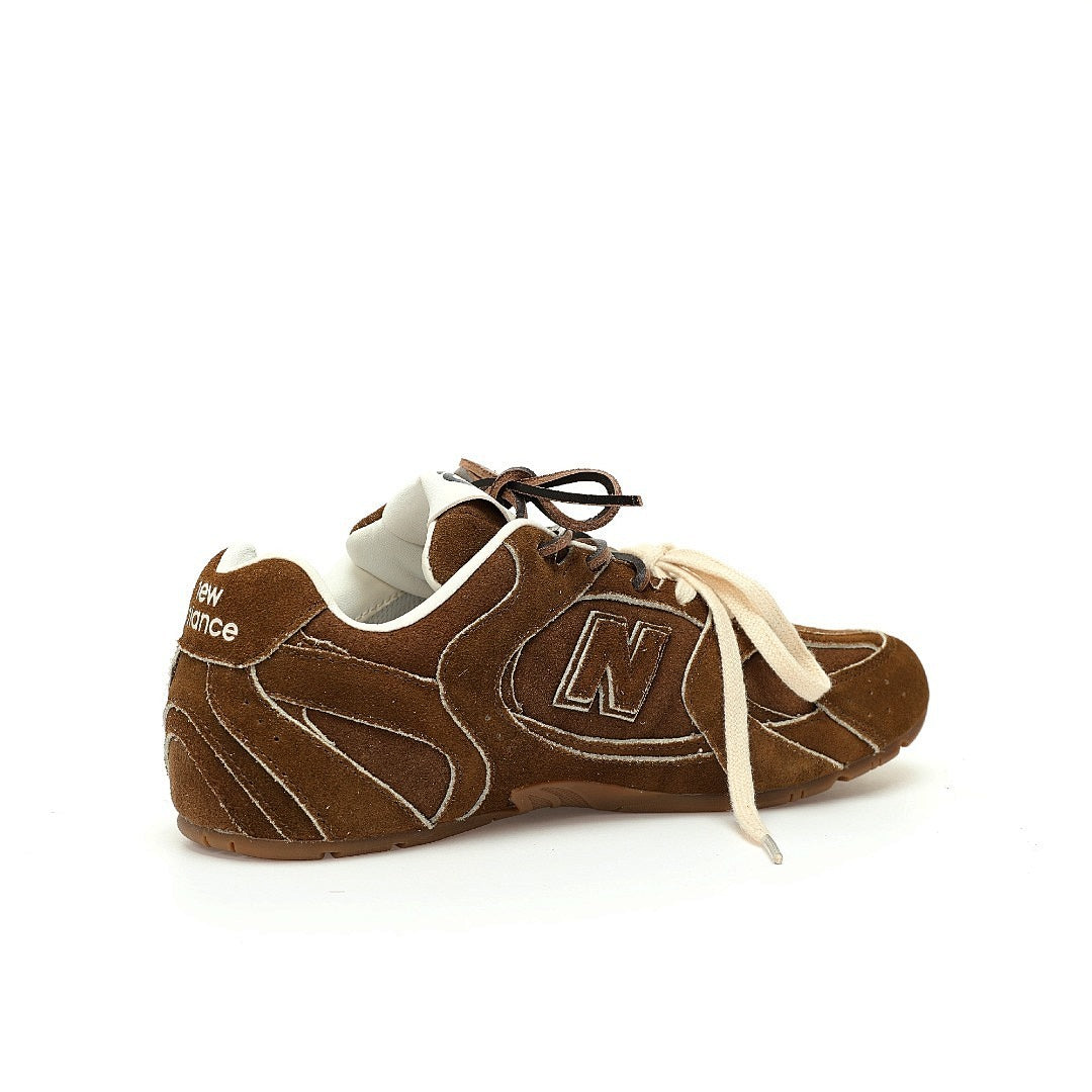 New Balance x AURALEE 860v2 Brown ML860AL2 Men's Running Shoes Suede Distressed Sneakers
