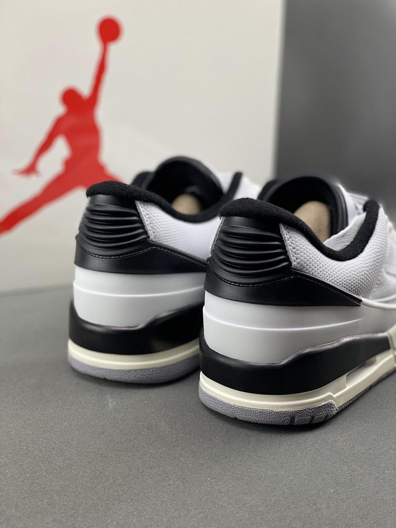 Nike Air Jordan 2 Retro Low White and Black Men's Sneakers DX4401-106