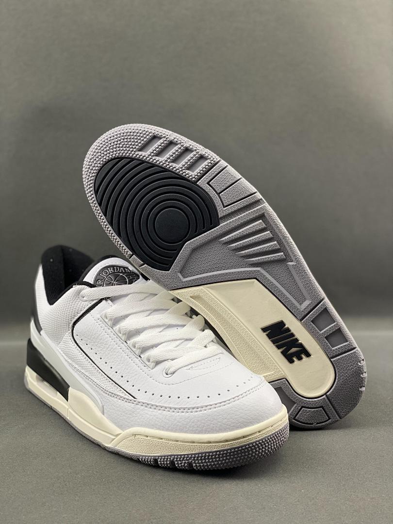 Nike Air Jordan 2 Retro Low White and Black Men's Sneakers DX4401-106