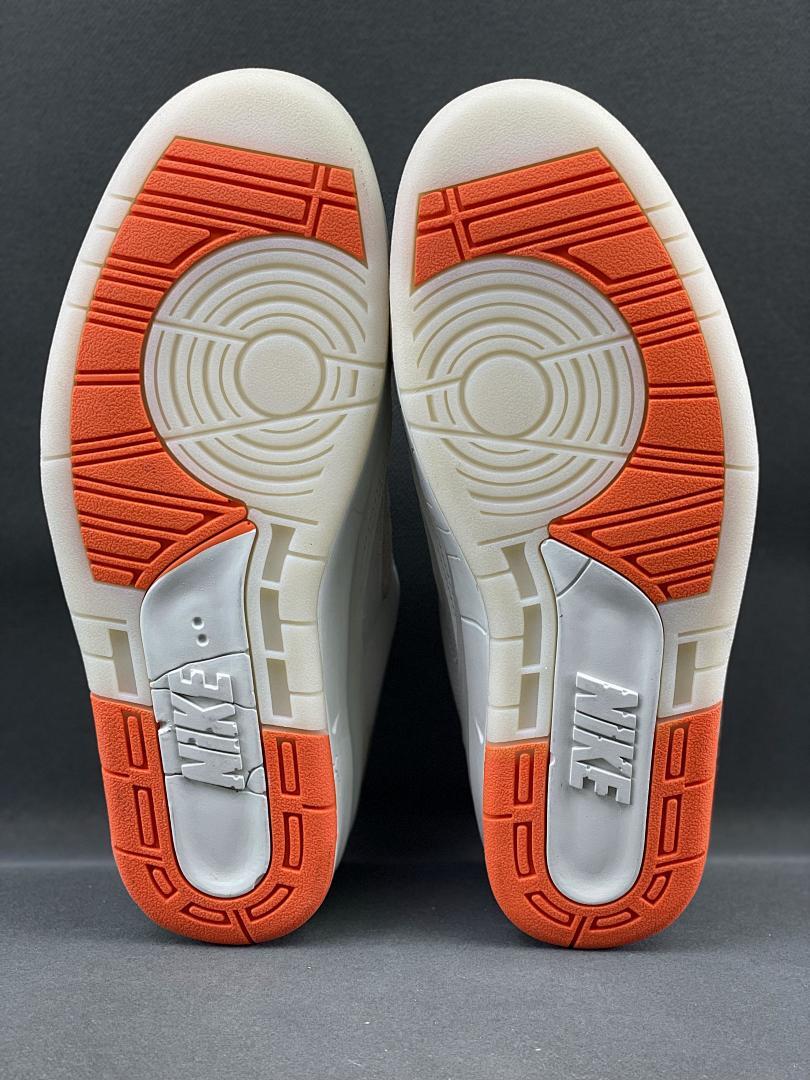 J Balvin x Air Jordan 2 Retro Low 'Celestine Blue' FJ6037-117. Nike AJ2 Low Light Grey Cream Orange Suede Sneakers Trainers Men's Women's J Balvin Shoes.