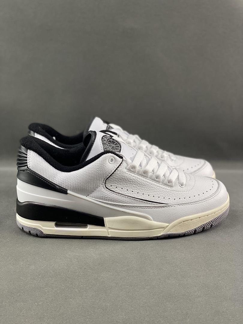 Nike Air Jordan 2 Low White Black Sail DV9956-101 Men's Women's Classic Retro Sneakers